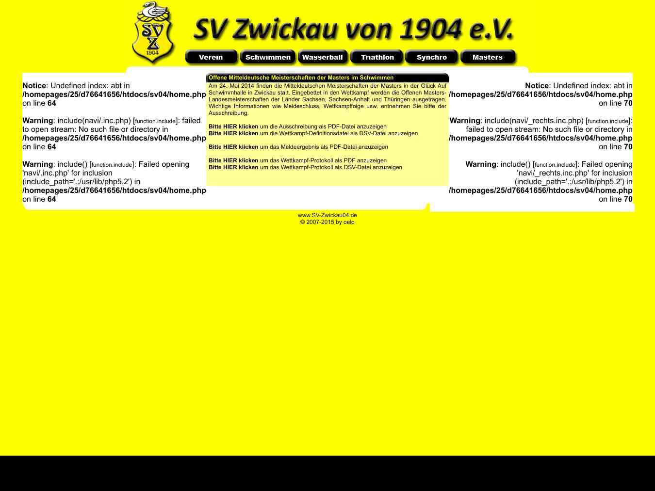 Veranstalterhomepage - http://www.sv-zwickau04.de/sv04/home.php?inc=masters_MDM2014&abt=masters