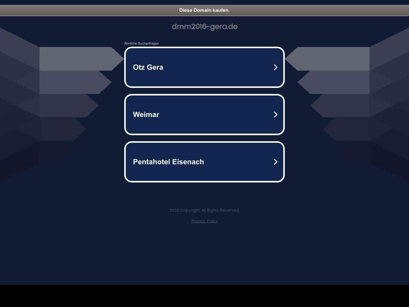 Veranstalterhomepage - http://www.dmm2016-gera.de/