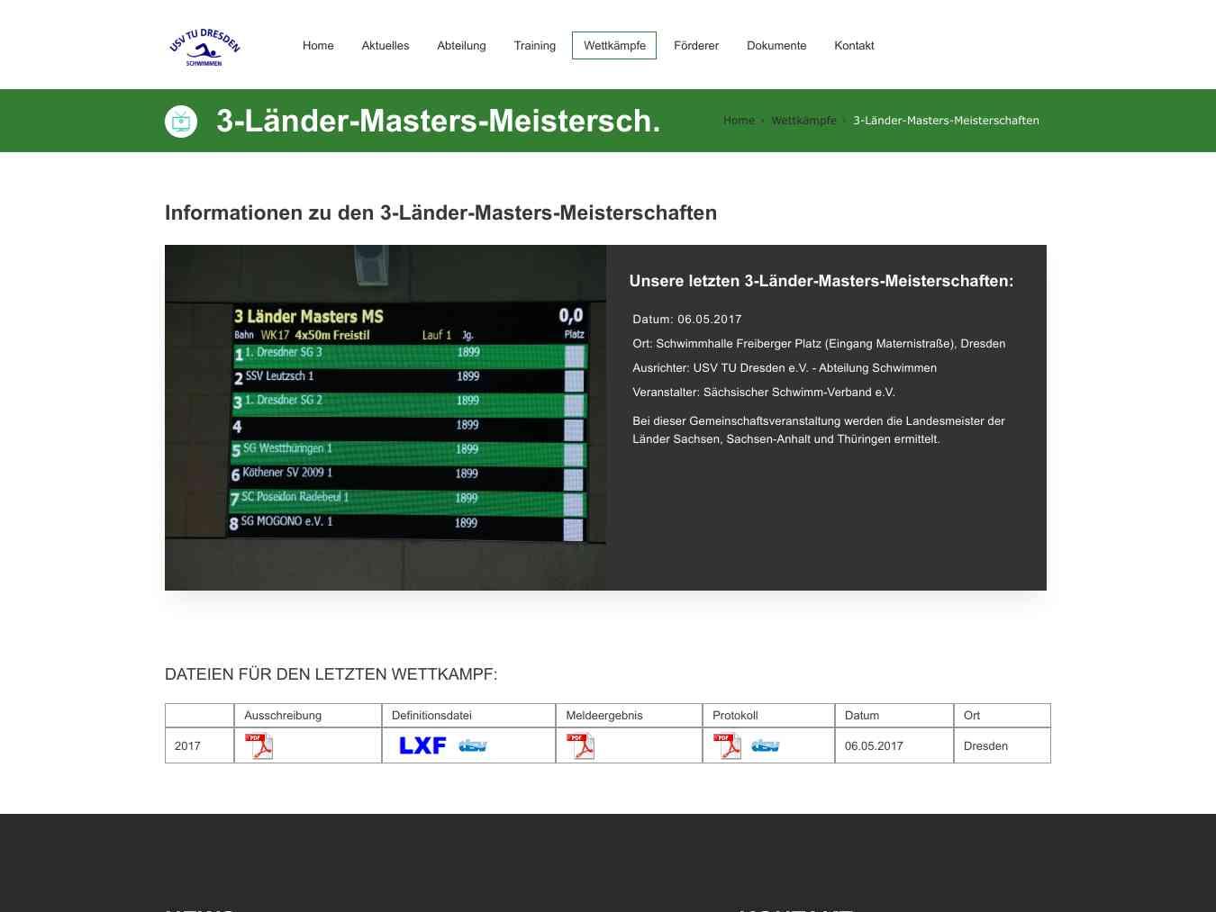 Veranstalterhomepage - http://www.schwimmen-dresden.de/wettkaempfe/3-laender-masters