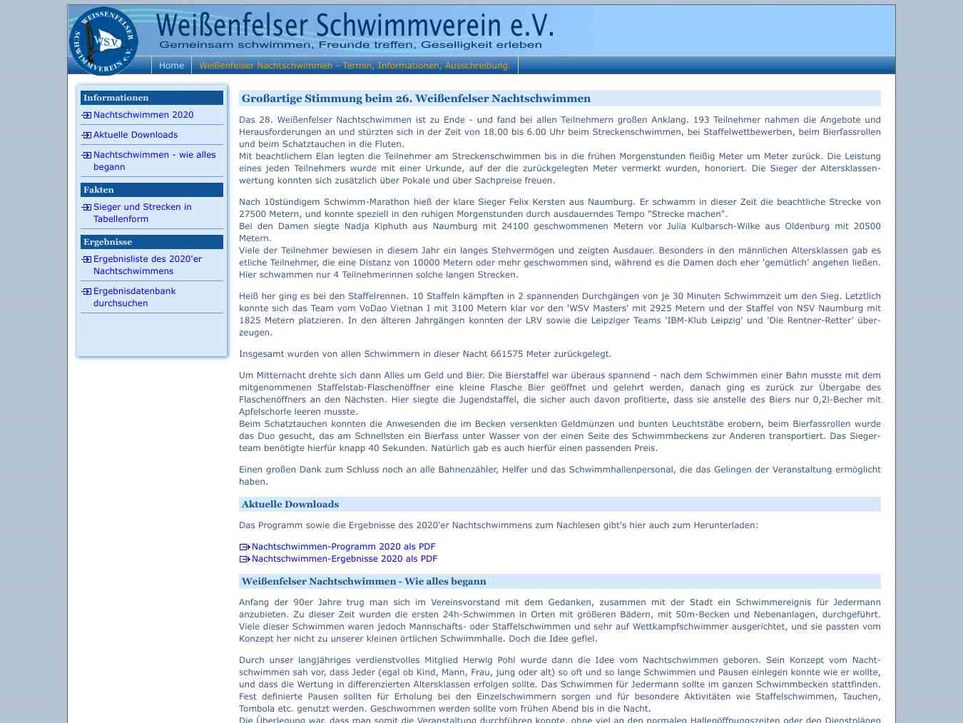 Veranstalterhomepage - http://www.weissenfelser-schwimmverein.de/nsw/nsw_aktuell.html
