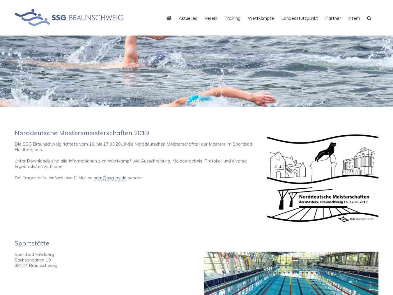 Veranstalterhomepage - https://www.ssg-bs.de/wettkaempfe/norddeutsche-mastersmeisterschaften-2019/