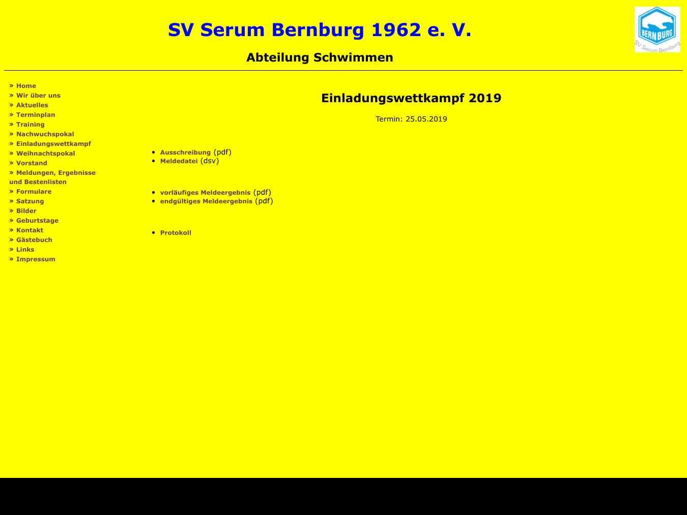 Veranstalterhomepage - http://svserumbernburg.com/einladungswettkampf.html