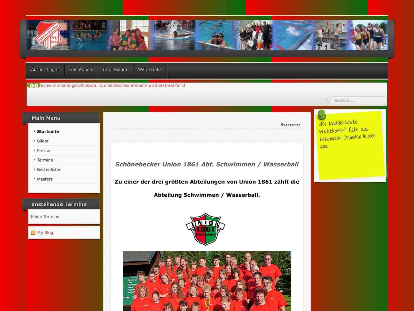 Veranstalterhomepage - http://www.union1861-schwimmen.de