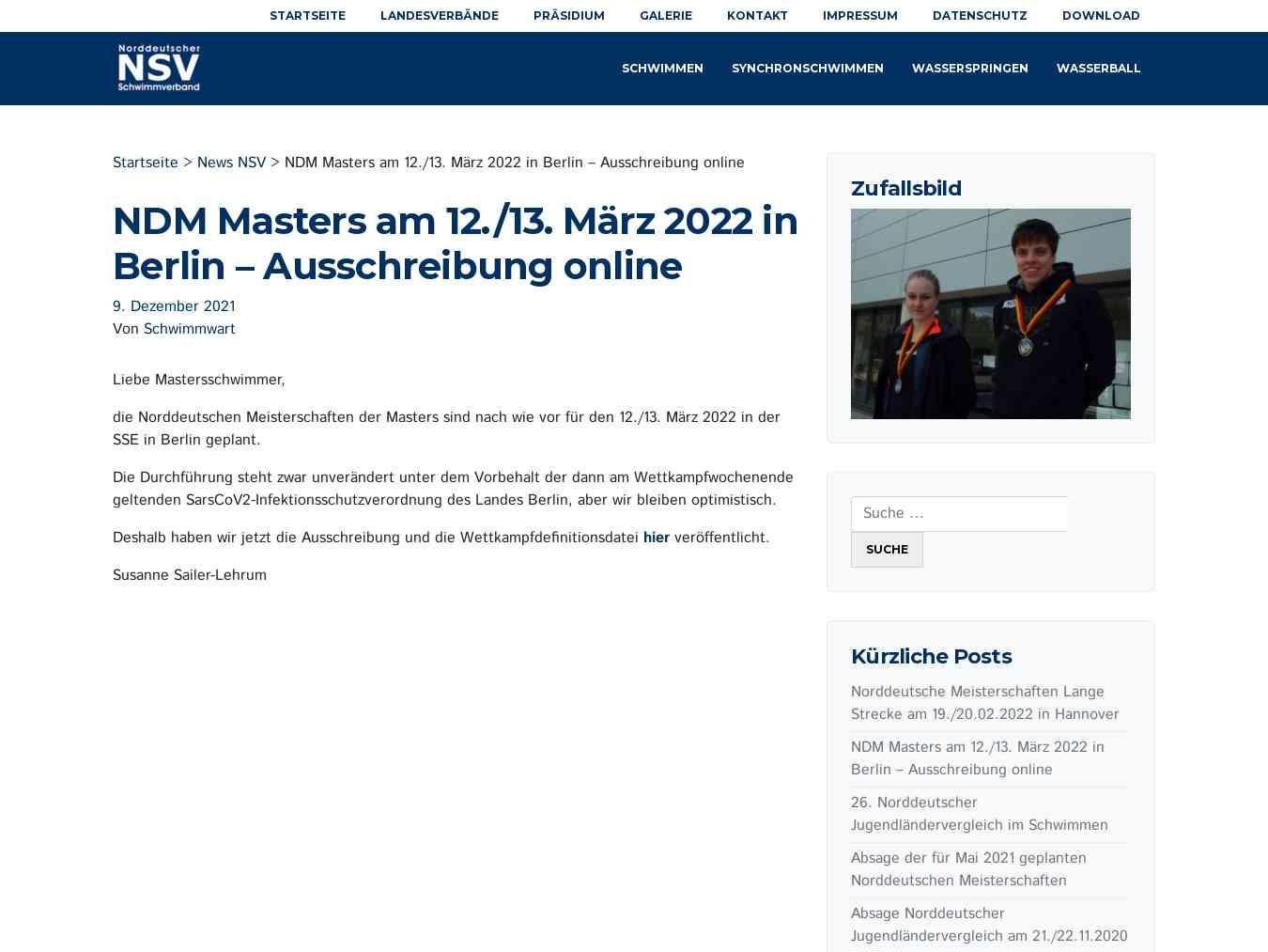 Veranstalterhomepage - https://www.norddeutscherschwimmverband.de/2021/12/09/ndm-masters-voraussichtlich-am-12-13-maerz-2022-in-berlin/