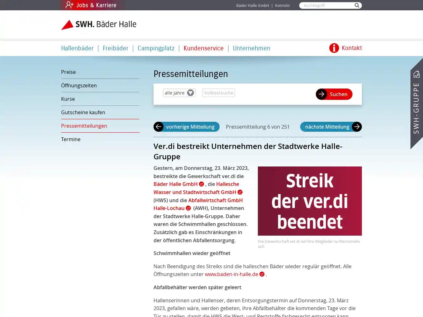 Veranstalterhomepage - https://baden-in-halle.de/pressemitteilungen?id=72574