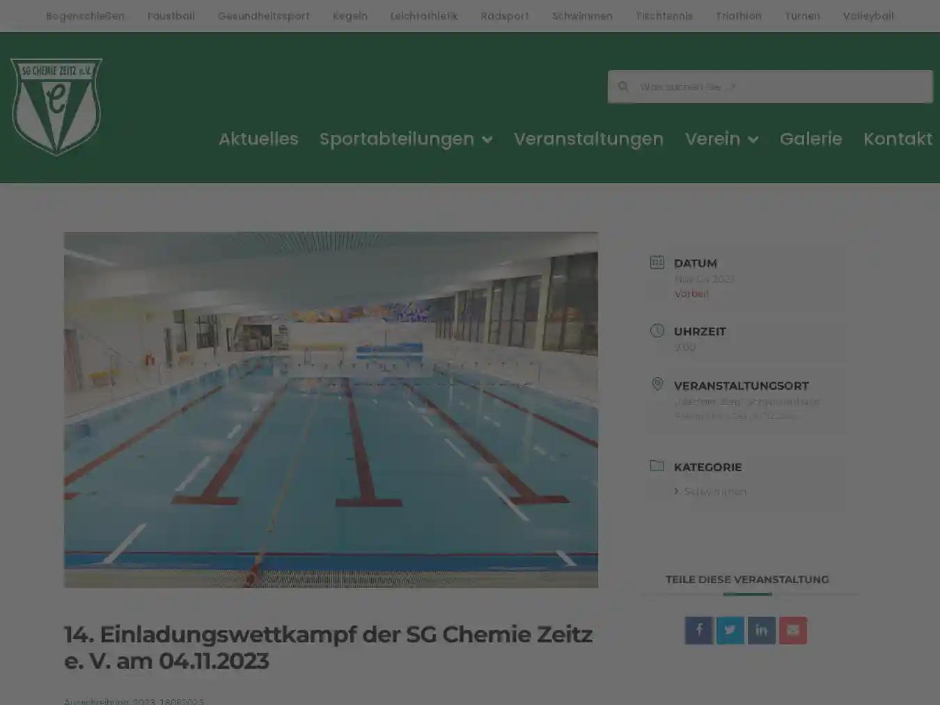Veranstalterhomepage - https://www.sg-chemie-zeitz.de/events/14-einladungswettkampf-der-sg-chemie-zeitz-e-v-am-04-11-2023/
