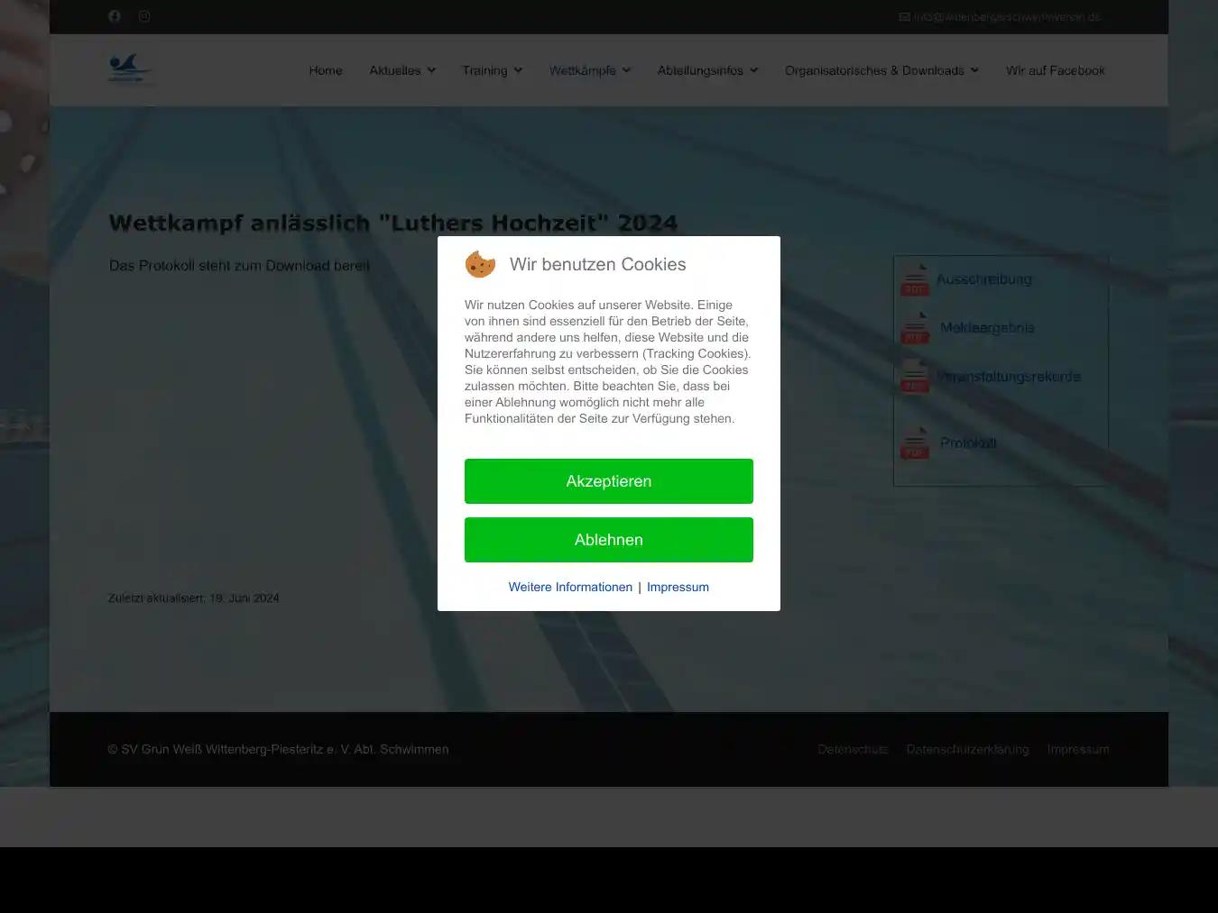 Veranstalterhomepage - https://www.wittenbergerschwimmverein.de/index.php/wettkaempfe/luthers-hochzeit