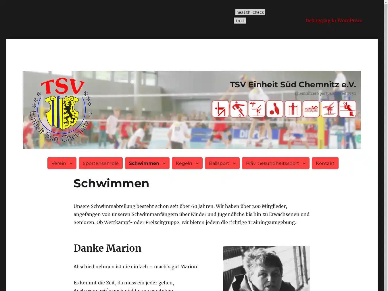 Veranstalterhomepage - http://einheit-sued.de/schwimmen