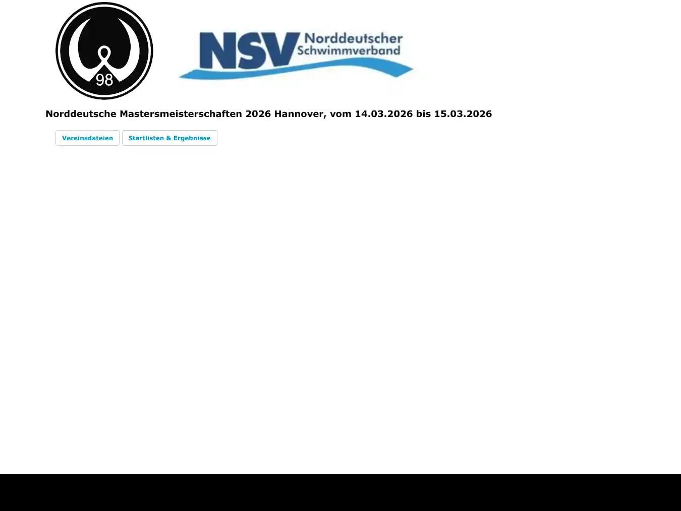 Veranstalterhomepage - https://veranstaltungen.w98.de/2026/NDMM_26/