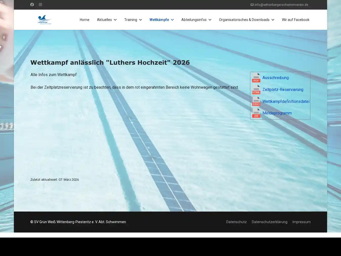 Veranstalterhomepage - https://www.wittenbergerschwimmverein.de/index.php/wettkaempfe/luthers-hochzeit