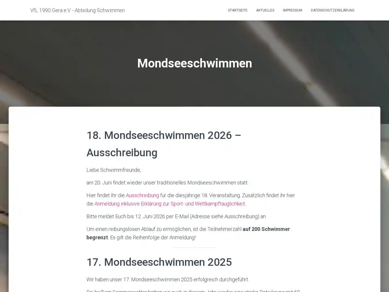 Veranstalterhomepage - https://schwimmen.vfl1990.de/mondseeschwimmen/
