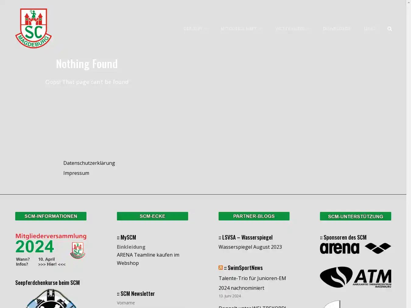 Veranstalterhomepage - http://www.scm-schwimmen.de/Protokoll/2009/lm09a.pdf