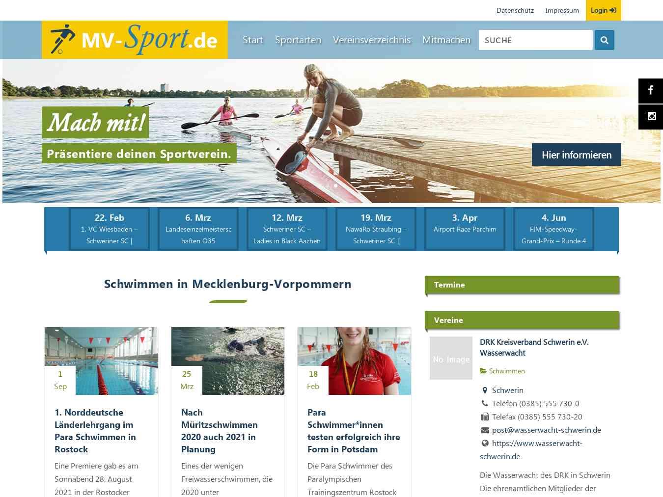 Veranstalterhomepage - http://www.schwimmen-mv.de/index.php?id=84